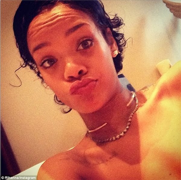 Rihanna short hair Instagram 1