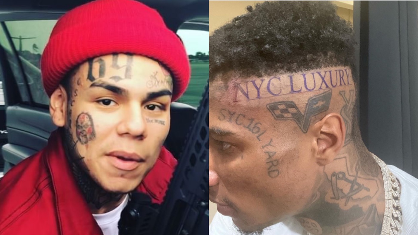 Ix Ine Reacts To Blueface Tattoo His Jeweler S Name On His Head