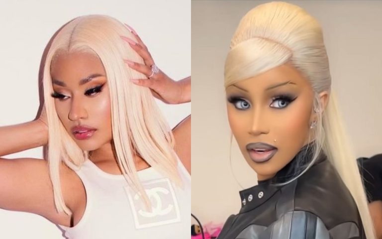 Nicki Minaj Suggests Cardi B Stole Her Blonde Style Cardi B Claps Back