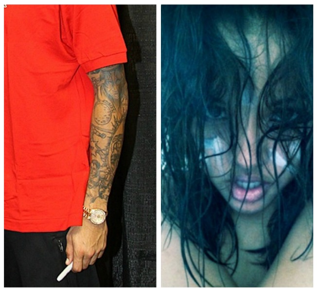 Chris Brown Karrueche Tran Tattoo pic