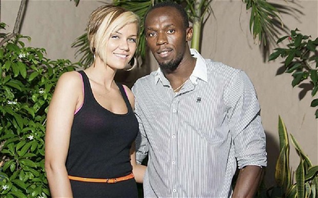 usain bolt and lubica split