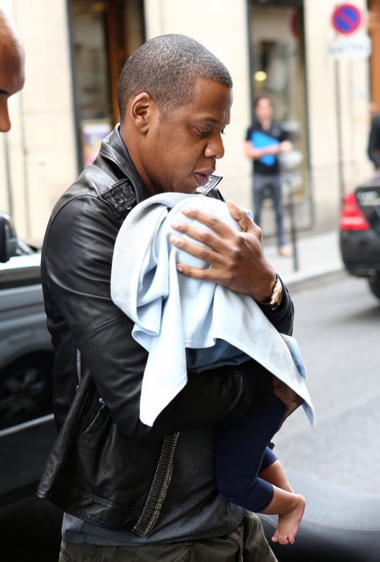 Jay-Z And Blue Ivy Carter Make The Rounds In Paris [Photo] - Urban Islandz