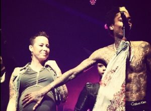 Wiz Khalifa Brought Out A Very Pregnant Amber On Stage 