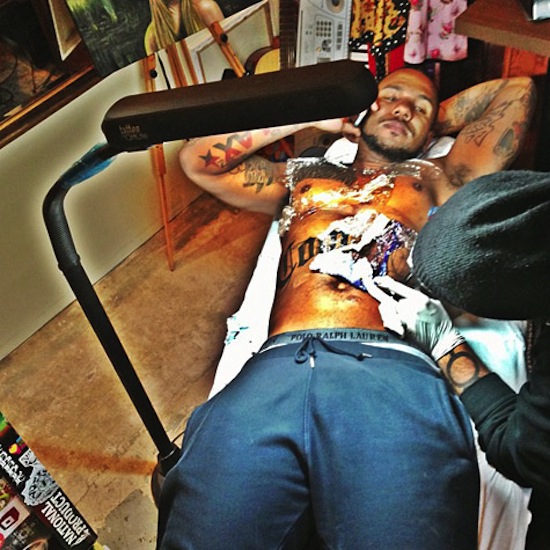 The Game Pays Homage To Compton With Stomach Tattoo [PHOTO] - Urban Islandz