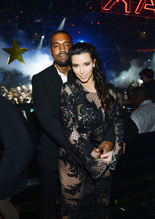 Kanye West and Kim Kardashian ny 2013