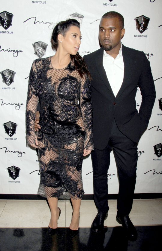 Kim Kardashian and Kanye West 2013