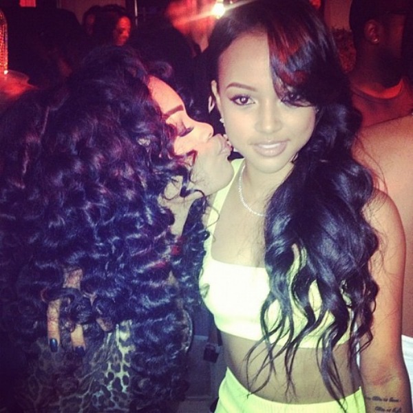 Teyana Taylor kiss karrueche