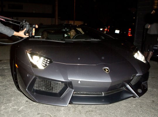 chris brown lamborghini