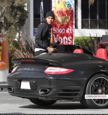 chris brown porsche