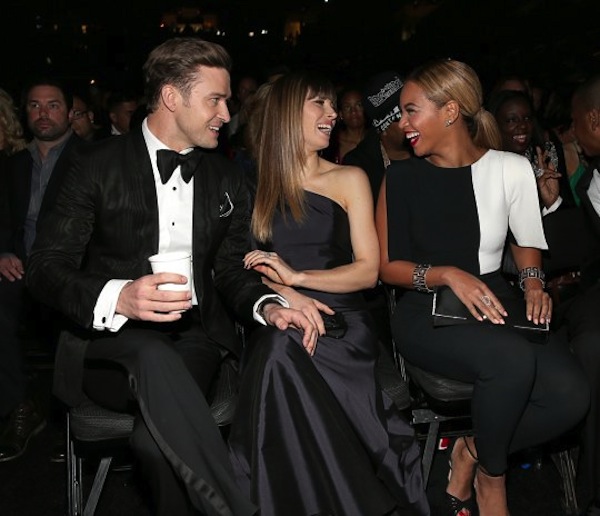 justin timberlake jessica biel beyonce grammy