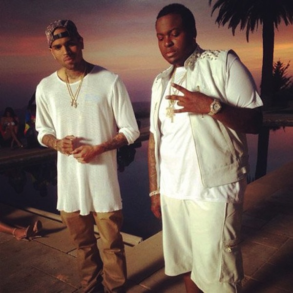 Chris Brown Sean Kingston Beat It video shoot