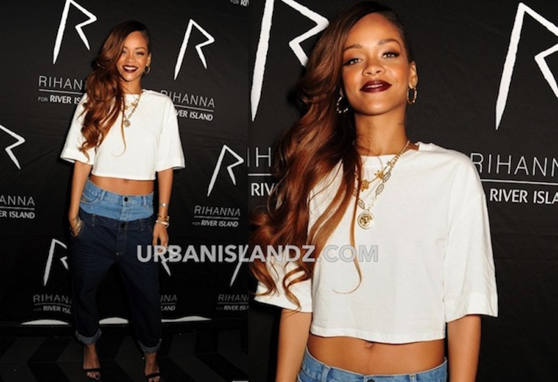 Rihanna Dazzles In Her Double Denim Jeans [PHOTO] - Urban Islandz