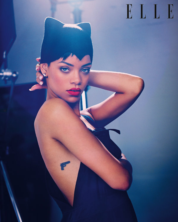 Rihanna gun tattoo pic