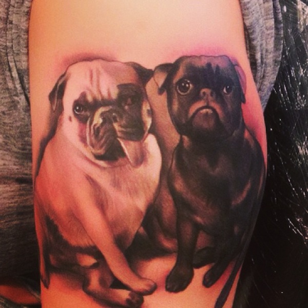 Amber Rose dog tattoo