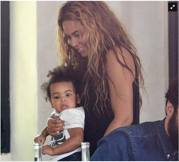 Beyonce and Blue