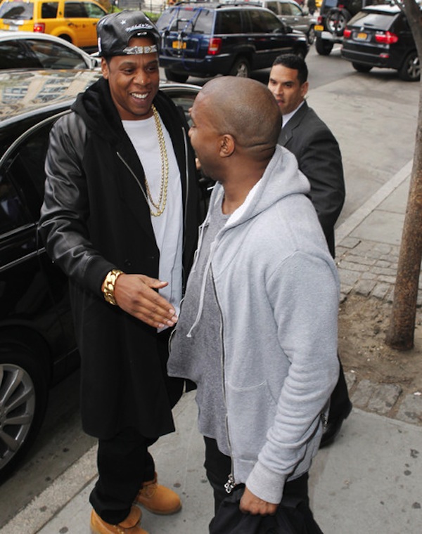 Kanye West and Jay-Z nyc 04242013