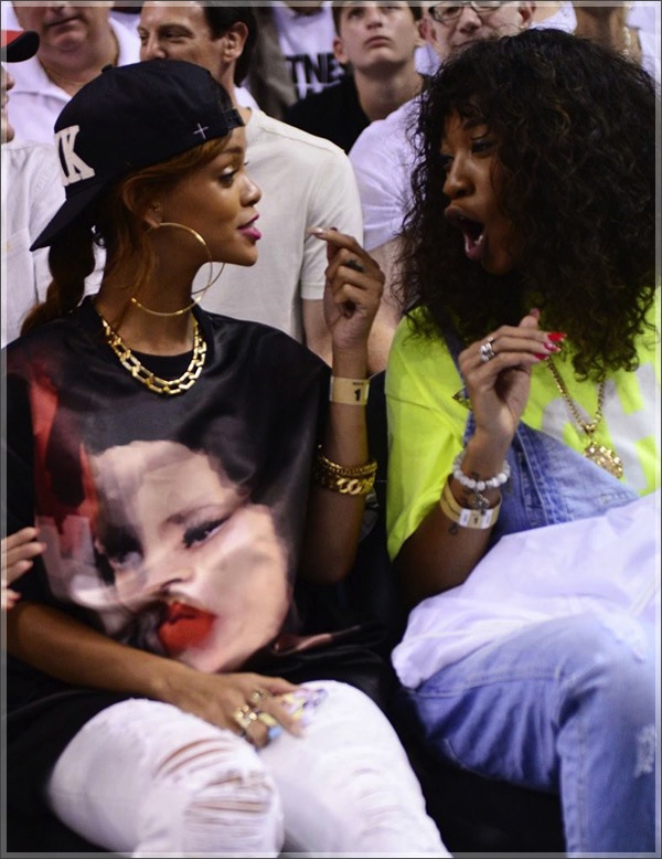 Rihanna Heats NBA Game