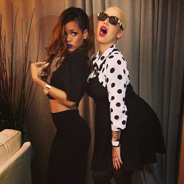 Rihanna and Amber Rose