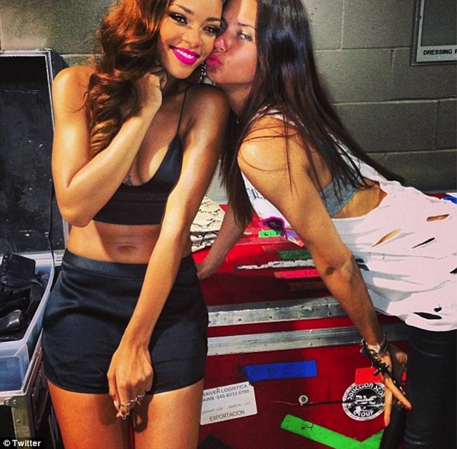 Rihanna and her friend