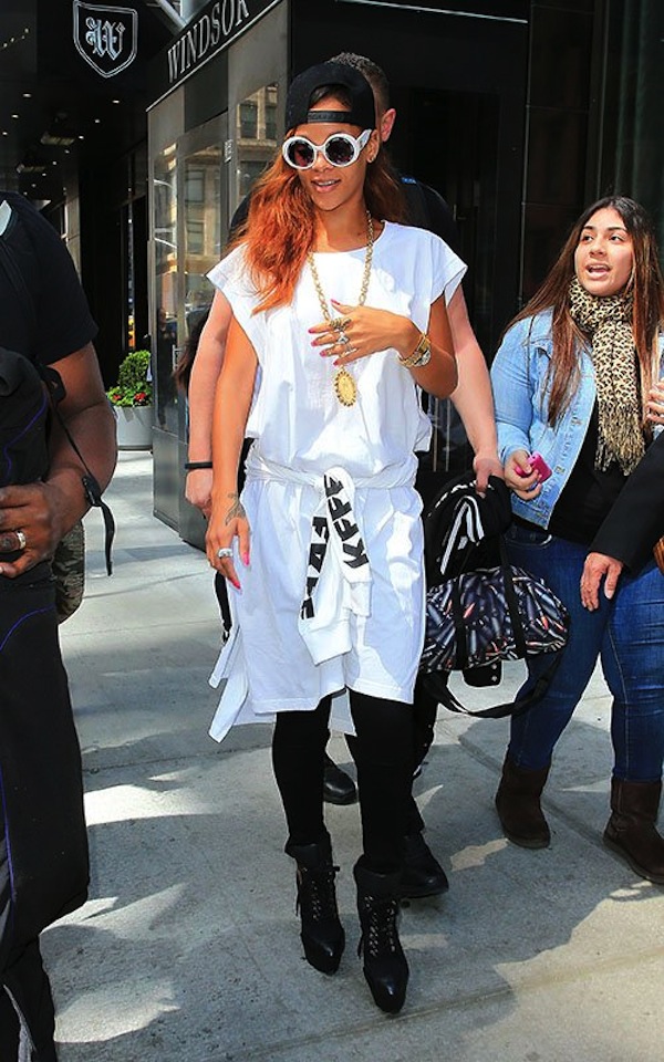 Rihanna white nyc 3