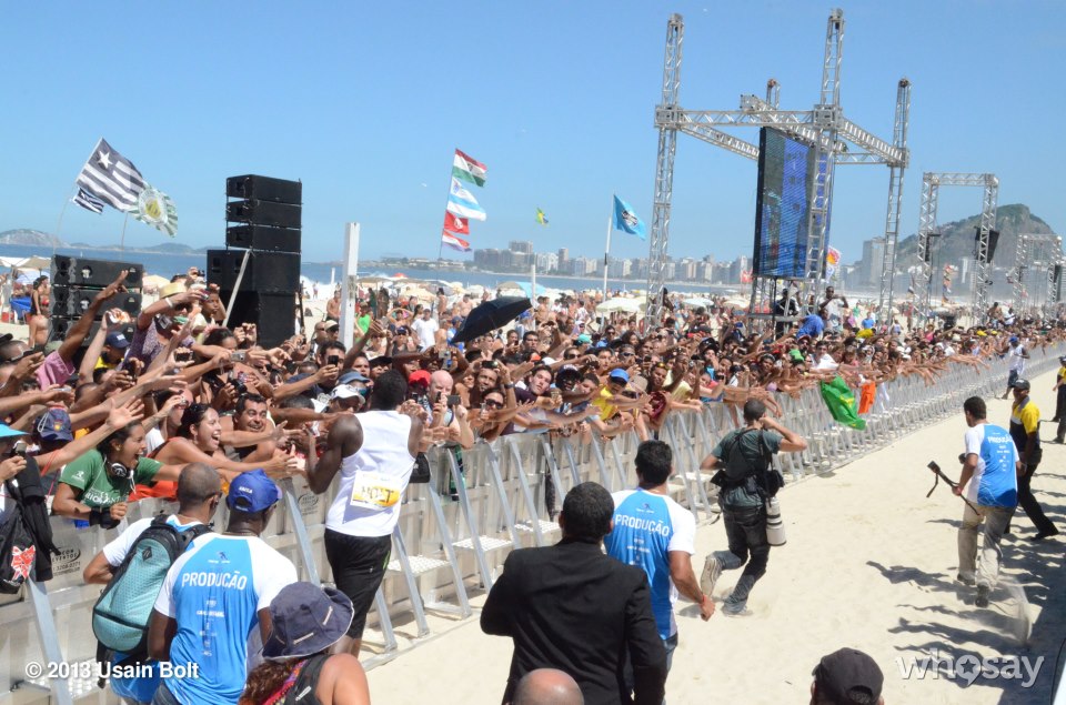 Usain Bolt Brazil beach race 1