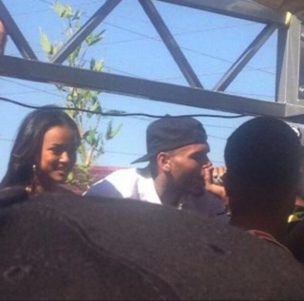 Karrueche and Chris Brown vegas 1