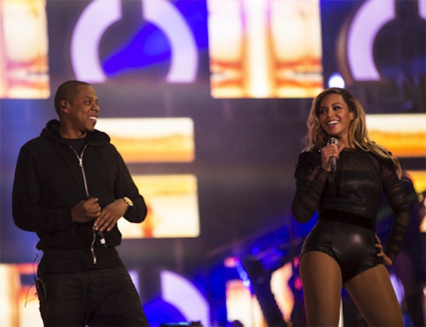 Beyonce and Jay-Z chime change