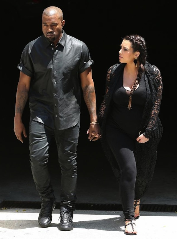 Kanye and kim kardashian