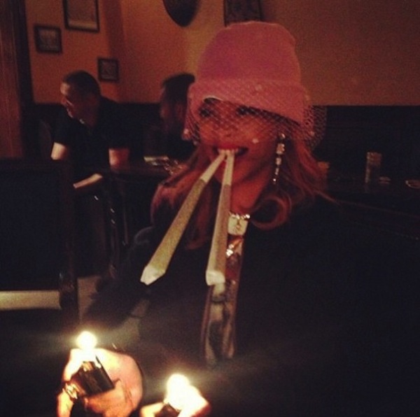 Rihanna giant spliff