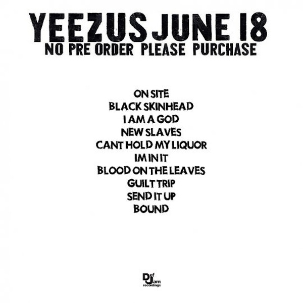 Yeezus tracklist