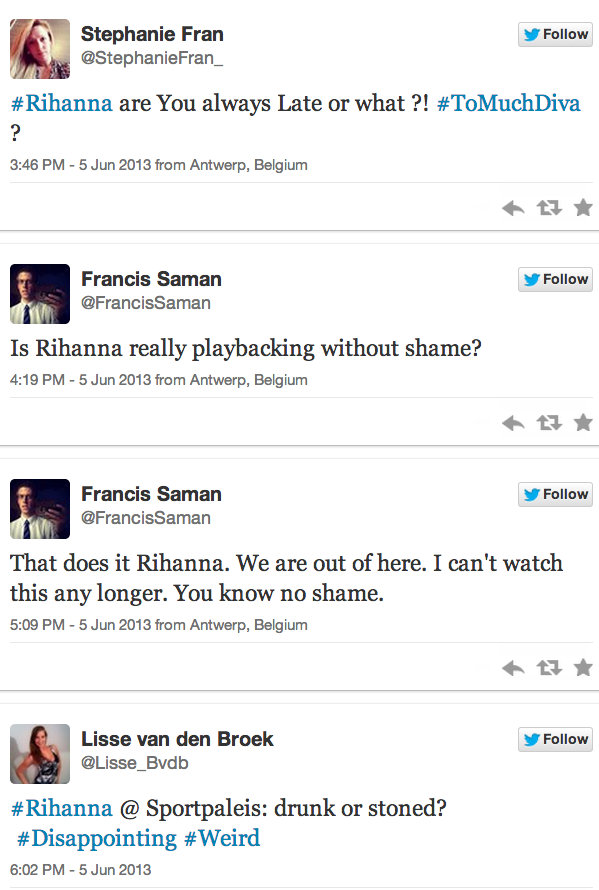 rihanna twitter fans