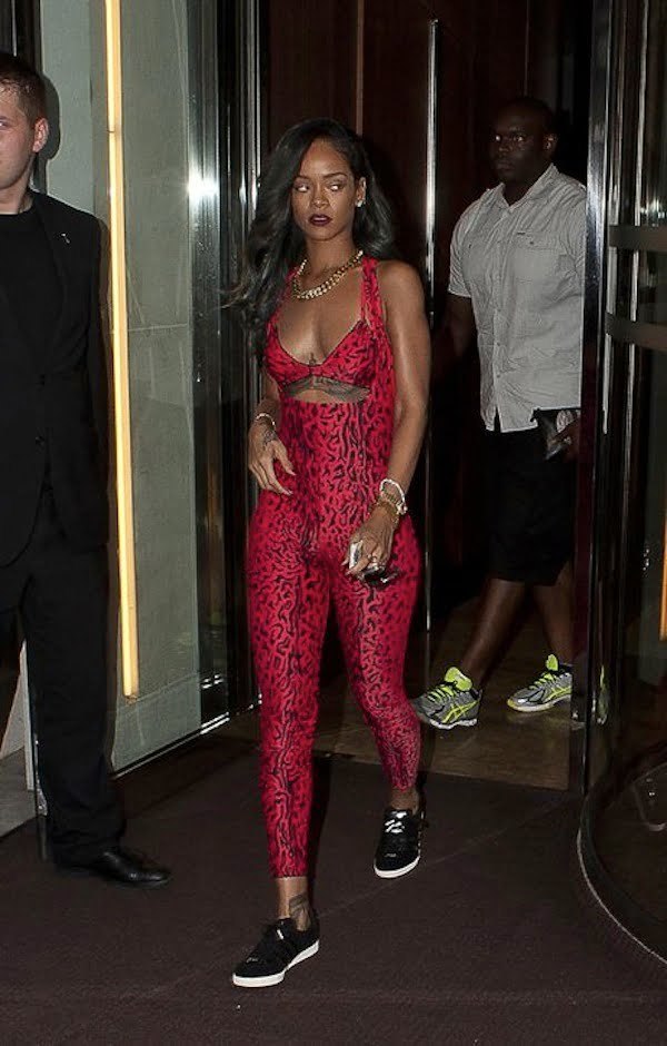 Rihanna catsuit