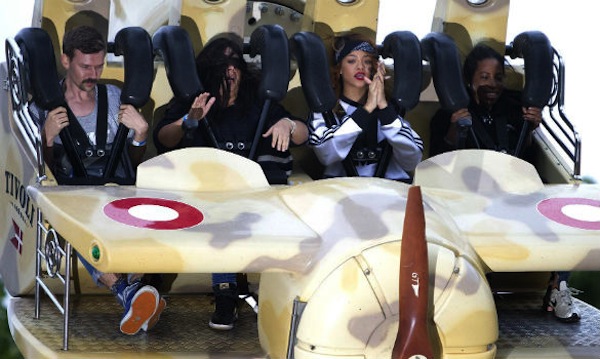 Rihanna roller coaster ride