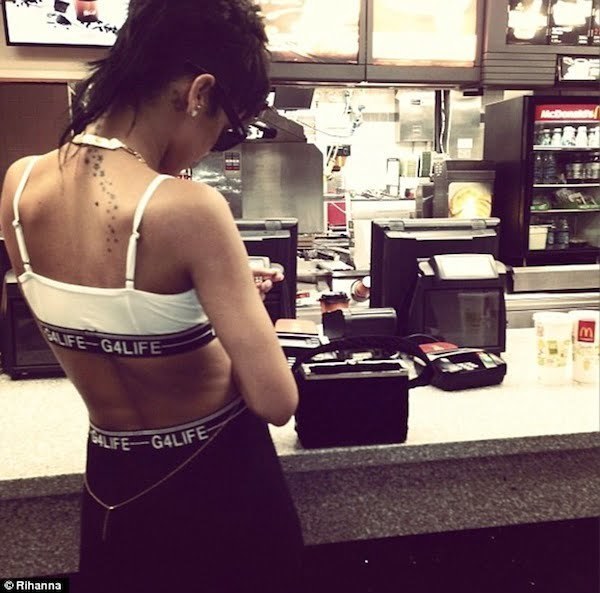 Rihanna at McDonalds