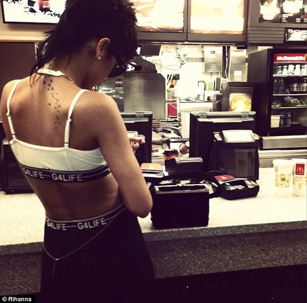 Rihanna at McDonalds