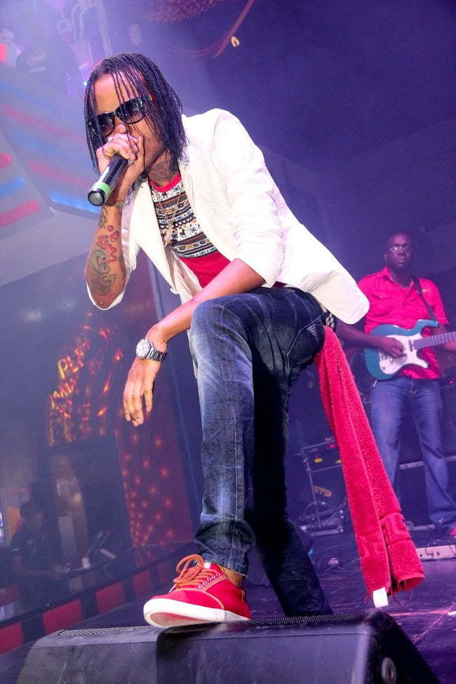 Tommy lee Sparta performing at famous