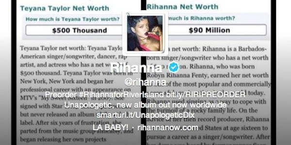 rihanna teyanna twitter