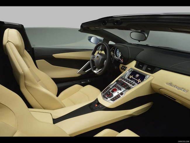 2014 Lamborghini Aventador Roadster interior