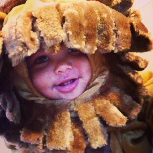 Amber and Wiz Khalifa son halloween