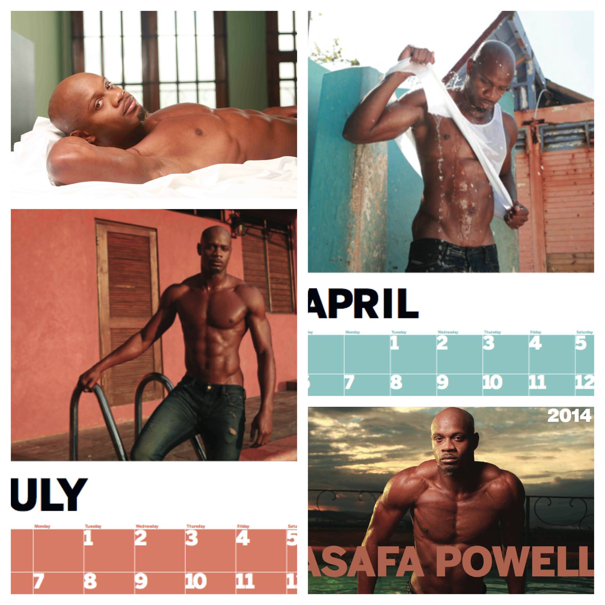 Asafa Powell 2014 calender