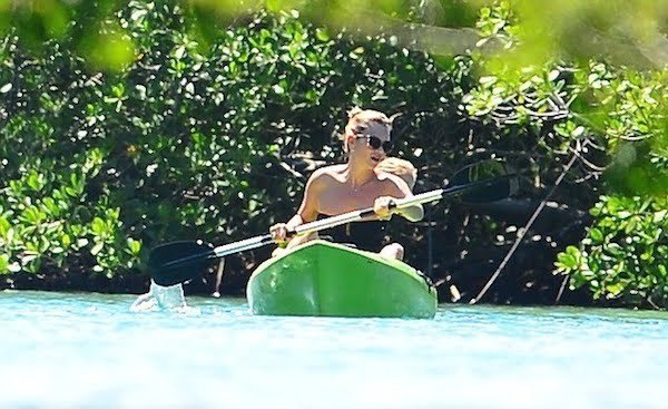 Kate Moss kayak in Jamaica