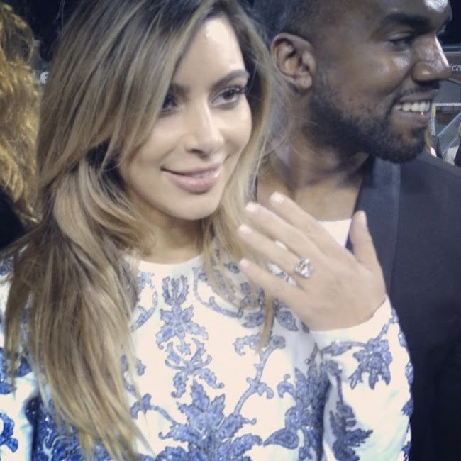 Kim Kardashian engagement ring