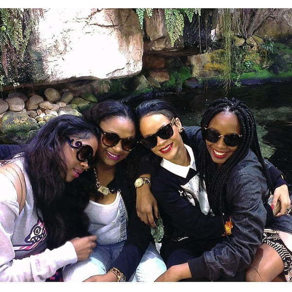 Rihanna and her cousins