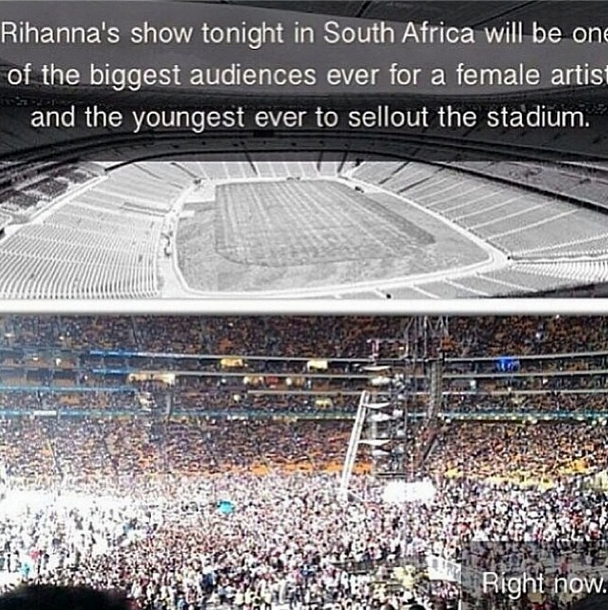 Rihanna concert south africa