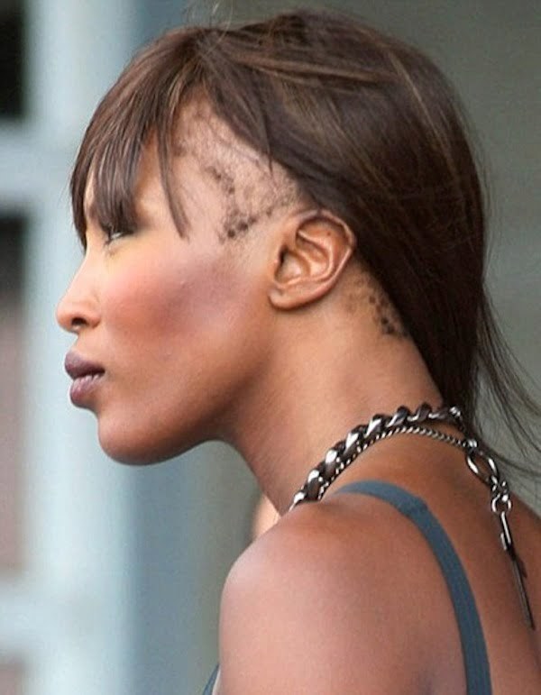 Naomi Campbell going bald