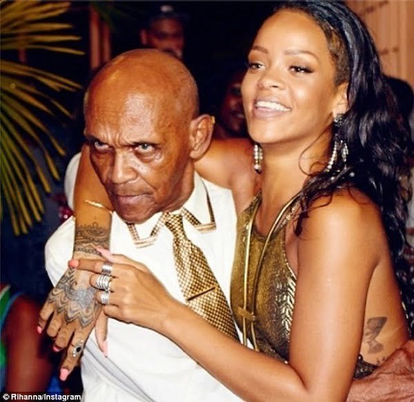 Rihanna grandfather birthday bash 1