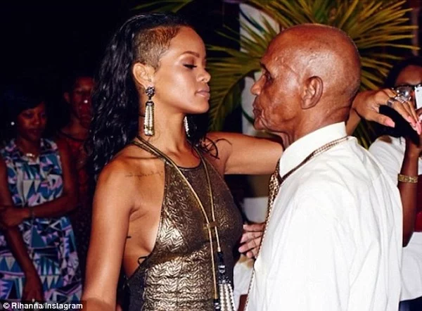 Rihanna grandfather birthday bash 2