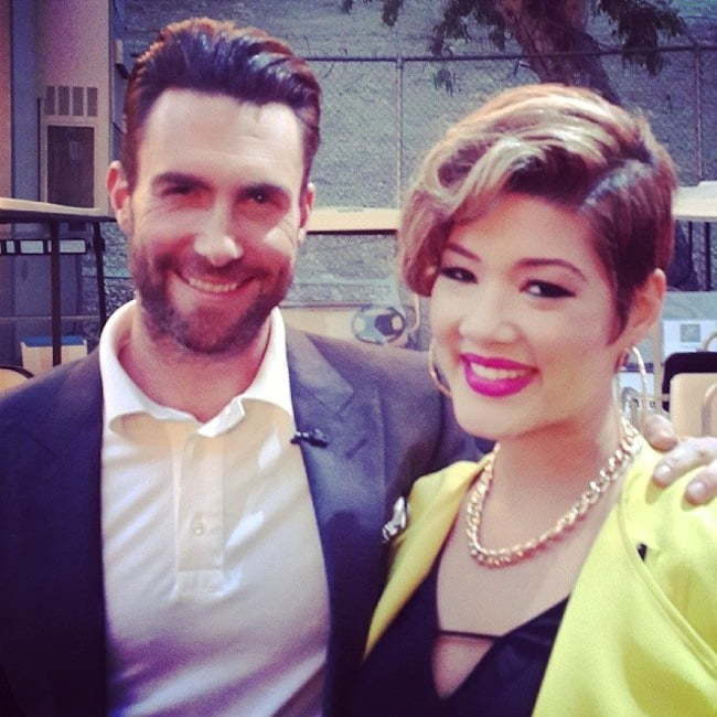 Tessanne Chin and Adam Levine