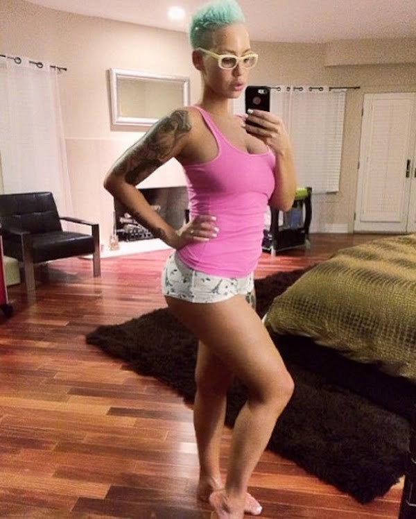 Amber Rose post baby body.