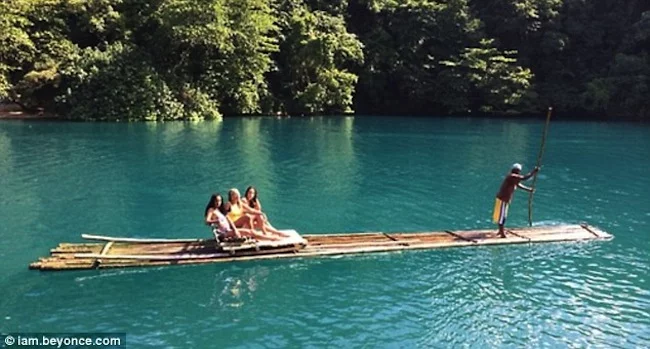 Beyonce solange bamboo raft Jamaica